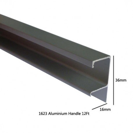 1623 Aluminium Handle 12ft - Teamstar - Furniture Hardware